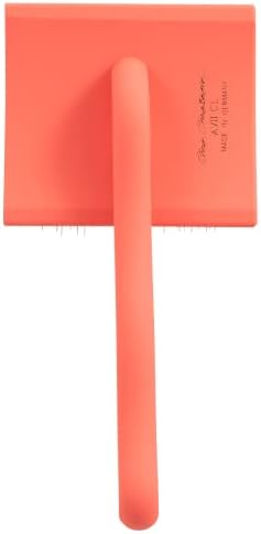 Chris Christensen Big G Dog Slicker Brush for Dogs (Goldendoodles, Labradoodles, Poodles), Groom Like a Professional, Fluff Detangle Style, Saves Time Energy, Coral, Large