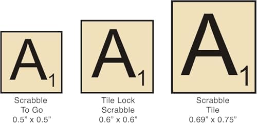 Tile Lock Scrabble Board Game, Board Holds Tiles in Place, for 2-4 Players, Ages 8 and Up, by Winning Moves Games USA