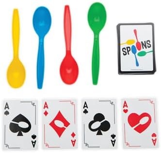 On the Go Spoons Playing Card Games for Kids Deck of Cards Fun Family Games