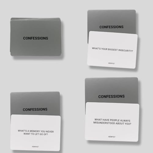 How Deep Will You Go? Card Game - 99 Deep Conversation Questions - Build Meaningful Connection - for Friends, Couples, Family, 1-1 Or in Groups, Anyone | Ages 17+ | Game Night & Gatherings