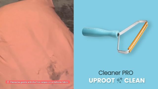 Uproot Clean Pro Pet Hair Removal Tool - Multi-Fabric Edge, Carpet Rake