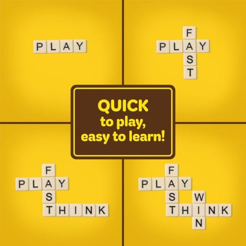 Bananagrams Classic Word Game, 144 Tiles in Banana Pouch, Travel Game