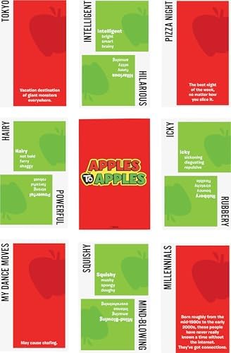 Mattel Games Apples to Apples Game of Comparisons for Parties & Family Reunions with 500+ Cards for 4 to 8 Players