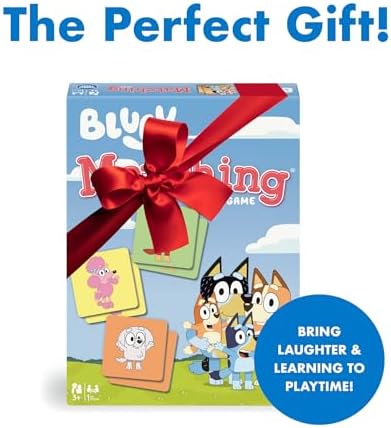 Wonder Forge Bluey Matching Game - Family & Toddler Games - Educational Toys - Memory & Brain Games for Kids Ages 3-5, Indoor Recess