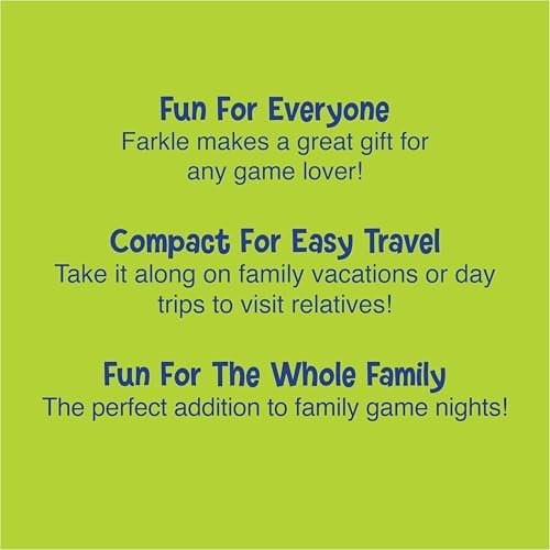 Farkle Dice Game, Family Game Night, Travel Games, Family Games, 8+