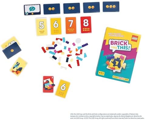 Asmodee Brick Like This! The Official Lego Party Game - A Fast, Fun Building Game for Families, Kids, Teens & Adults, Ages 7+, 2-8 Players, 15 Minute Playtime