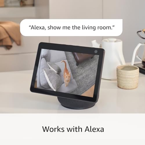 Ring Pan-Tilt Indoor Cam (newest model), See all around your home or business with 360° pan coverage, HD video, plus Two-Way Talk, Black