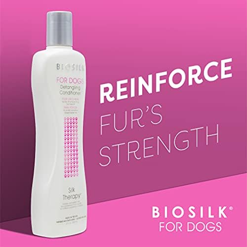 BioSilk for Dogs Silk Therapy Detangling Conditioner, 12 Fl Oz