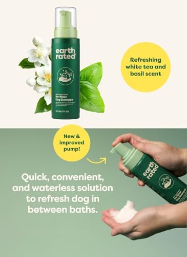 Earth Rated Waterless Shampoo & Conditioner, White Tea & Basil, 7 oz
