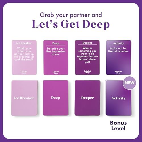 Let's Get Deep, A Question Card Game for Couples by Relatable