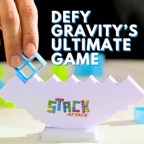 Stack Attack Tower Game for Kids & Adults, Family Balance Stacking Game Set