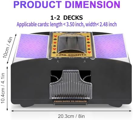 FEIERYA Automatic Card Shuffler 2/1/4/6 Deck