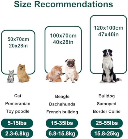 Onarway Dog Blanket Washable for Puppy: 4 Packs Dog Blankets 40”x28”