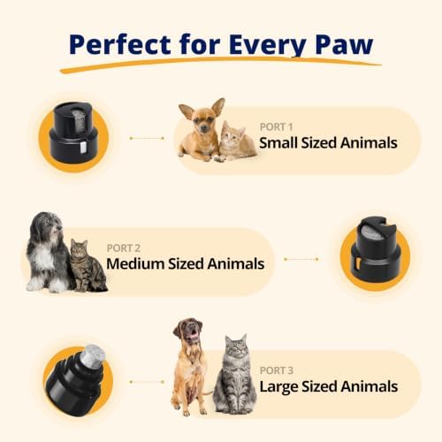Silent Groom Pro Pet Nail Grinder | Whisper Quiet Dog Nail Grinder | Claw Trimmer for Dogs, Cats & Other Animals | Safe & Stress Free Nail Grooming, Ideal for Sensitive Dogs of All Breeds &Sizes
