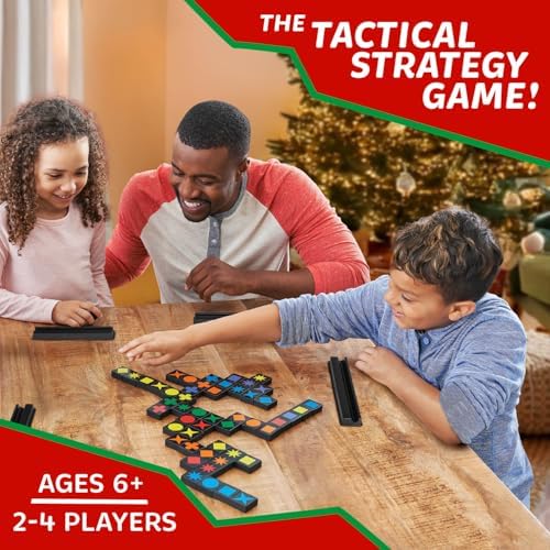 MindWare Qwirkle with Trays Strategy Board Game, 108 Wooden Tiles