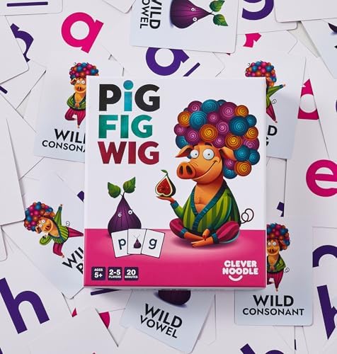 Clever Noodle Pig Fig Wig I A Hilarious Fun Word Game for Kids Learning to Read I Phonics Game I Reading Games