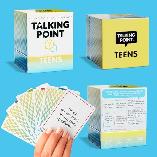 200 Teens Conversation Cards for Ages 12+, Easy Therapy Games & Questions