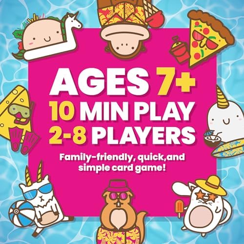 Taco Cat Goat Cheese Pizza Poolside Waterproof Card Game by Taco Cat Games