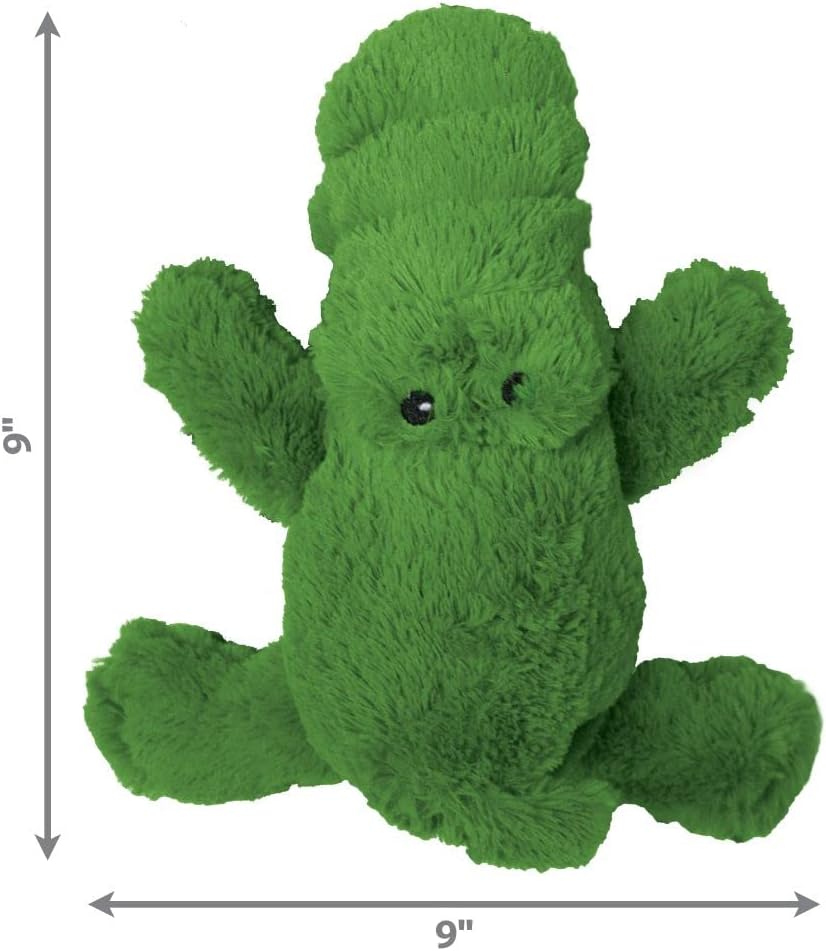 Kong Cozie Ali Alligator Plush Dog Toy, for Medium Dogs | Soft Indoor Cuddle Plush Toy with a Squeaker & Minimal Stuffing, Great for Snuggling & Gentle Indoor Play