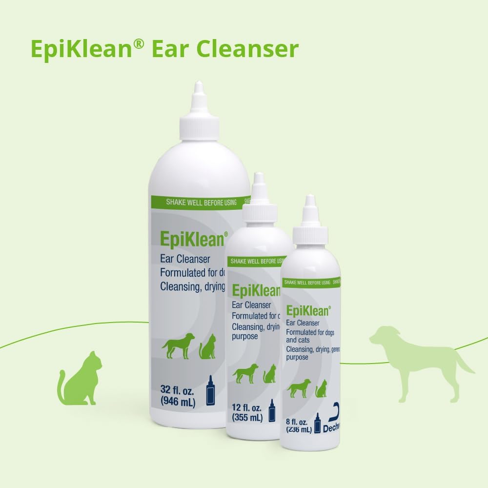 Epiklean® Ear Cleanser for Dogs and Cats, 8 Fl Oz | Cleansing, Drying, General Purpose; Packaging May Vary