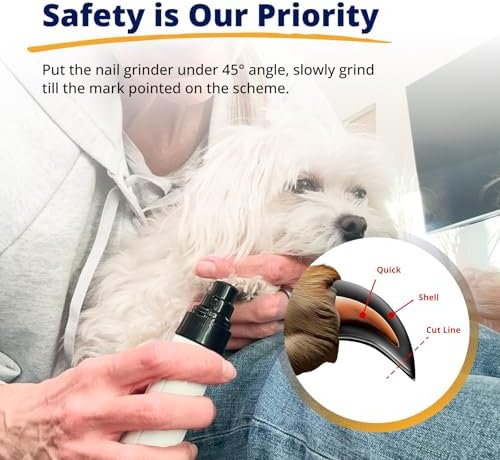Silent Groom Pro Pet Nail Grinder | Whisper Quiet Dog Nail Grinder | Claw Trimmer for Dogs, Cats & Other Animals | Safe & Stress Free Nail Grooming, Ideal for Sensitive Dogs of All Breeds &Sizes