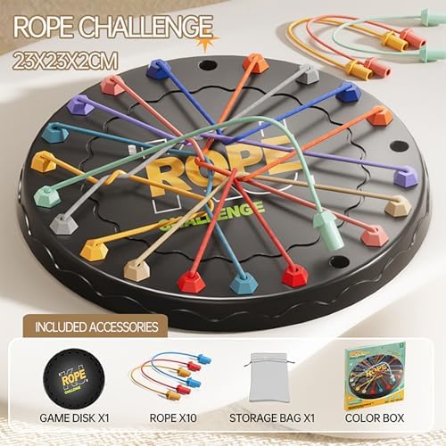 Lartoys Rope Untangling Puzzle Game, Logic Brain Game for Kids & Adults