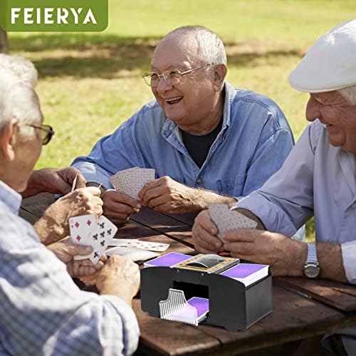 FEIERYA Automatic Card Shuffler 2/1/4/6 Deck