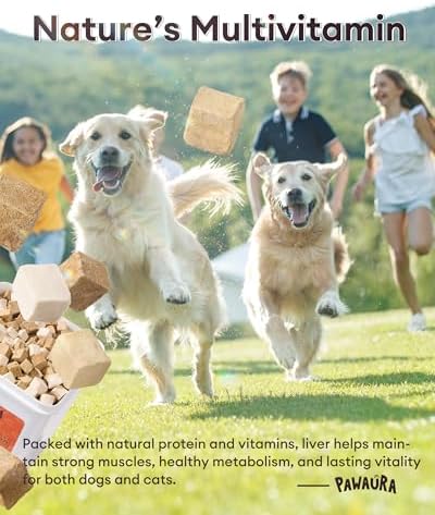 3-in-1 Freeze-Dried Mixed Liver Treats for Dogs & Cats,17.63 oz | Beef Liver,Chicken Liver & Chicken, Single-Ingredient Proteins, Meal Topper, Resealable Bag
