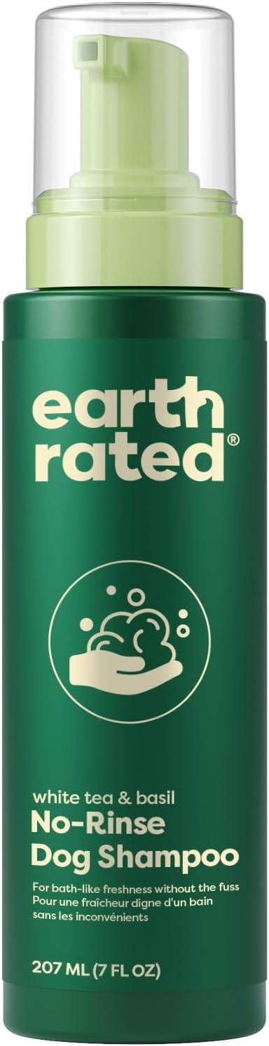 Earth Rated Waterless Shampoo & Conditioner, White Tea & Basil, 7 oz