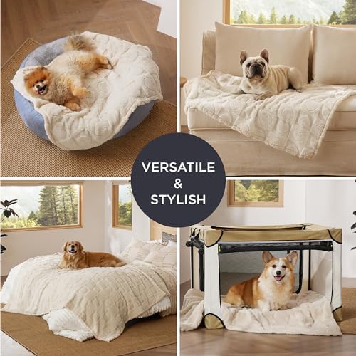 Bedsure Dog Blanket for Small Dogs Puppy and Cats, Soft Fleece, 25x35 inch