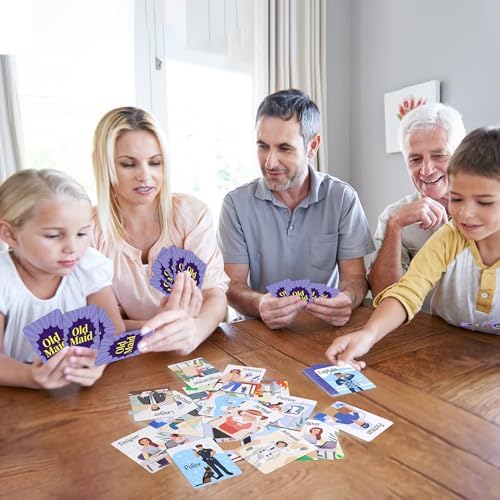 Card Games, Go Fish and Old Maid Card Game for Kids Ages 4-8