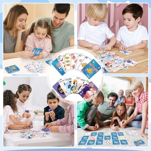 Card Games, Go Fish and Old Maid Card Game for Kids Ages 4-8