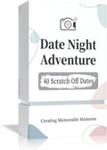40 Fun Date Night Scratch Off Card Game Ideas, Romantic Wedding Anniversary Couple Gifts for Him, Her, Men, Boyfriend, Girlfriend, Bride, Husband, Wife, Couples Gifts for Bridal Shower, Engagement
