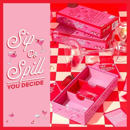 Sip or Spill, Girls Night Drinking Party Game for Adults by Relatable