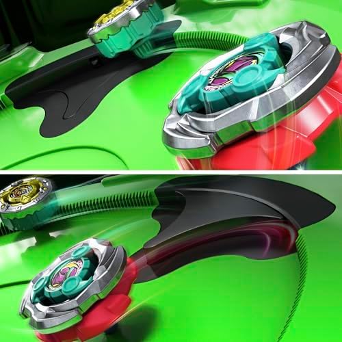 Beyblade X Sneak Attack Battle Set with Beystadium Arena, Rampart Aegis GB & Cutter Shinobi LF, 2 Right-Spinning Takara Tomy Battling Tops Game Toys, 2 Launchers, Ages 8+