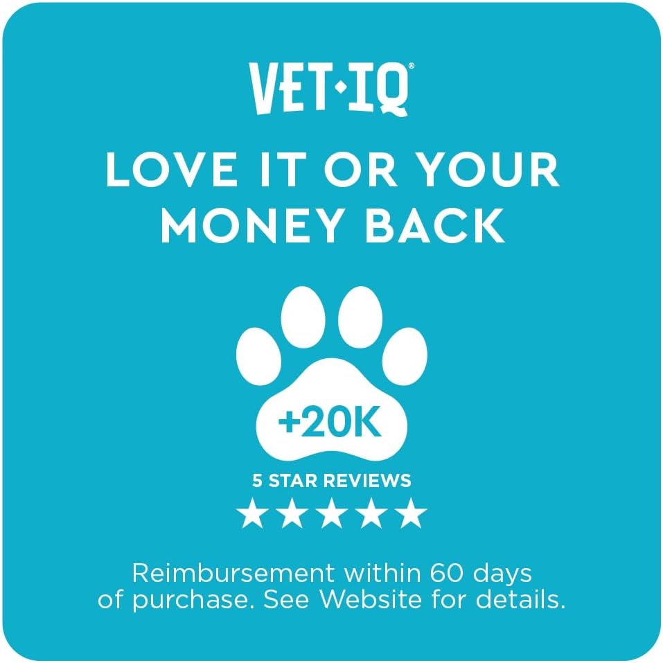VetIQ Probiotic Supplement for Dogs, Dog Probiotics for Digestive Health, Nourishes Gut Bacteria and Supports Bowel Function, Hickory Smoke Flavor, Made in the USA, 60 Count | Nourishes gut bacteria & supports bowel function; daily digestive probiotic che
