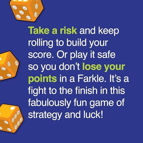 Farkle Dice Game, Family Game Night, Travel Games, Family Games, 8+