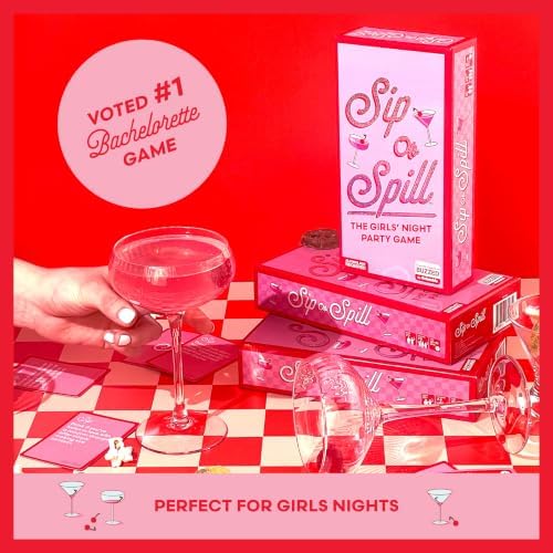 Sip or Spill, Girls Night Drinking Party Game for Adults by Relatable