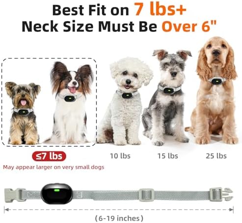 Shock Collar for Small Dogs, Ultra-Light & Slim Dog Training Collar with Remote, Tailored for Small Dogs 5-30lbs & Medium Dogs, 198-Level Precise Control, Waterproof, Rechargeable (Not Auto Collar)