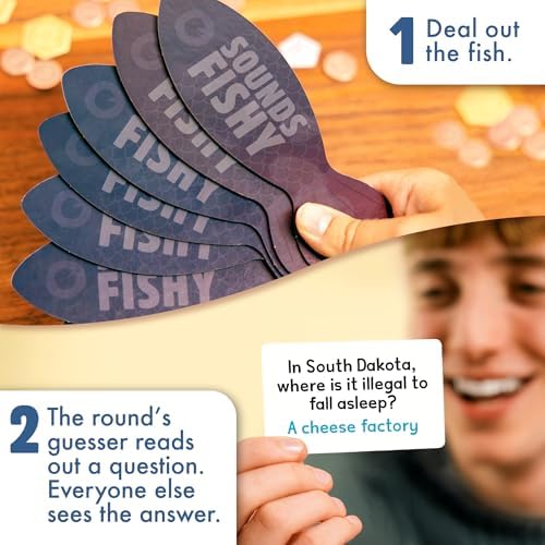Sounds Fishy: Fake Answers to Wild Trivia Questions Party Game, Age 10+