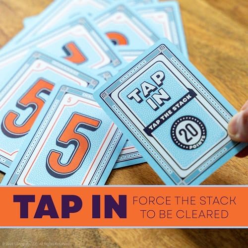 Tap 4, Strategic Fast-Paced & Easy to Learn, Be the First Player to Shed All Cards in Your Hand Using Special Tap in & Tap Out Cards, an Addicting & Exciting New Card Game for Kids, Teens and Adults