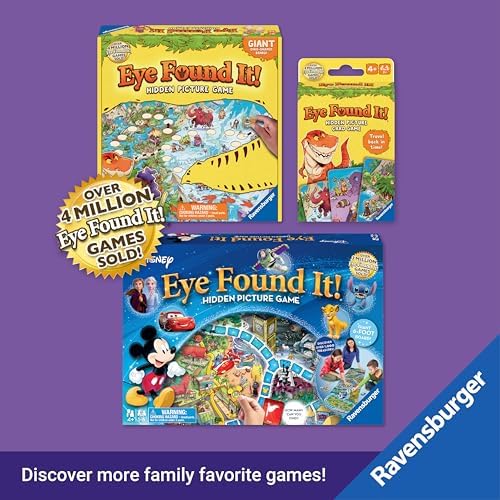Ravensburger Eye Found It! World of Disney Card Game - Fun and Educational Spot It for Toddlers, Preschoolers, Boy and Girls Ages 3-8 - Family-Friendly for Endless Fun