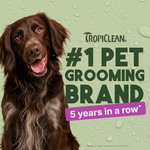 TropiClean Dog Detangler Spray Dematting, Leave-in Conditioner, 16oz.