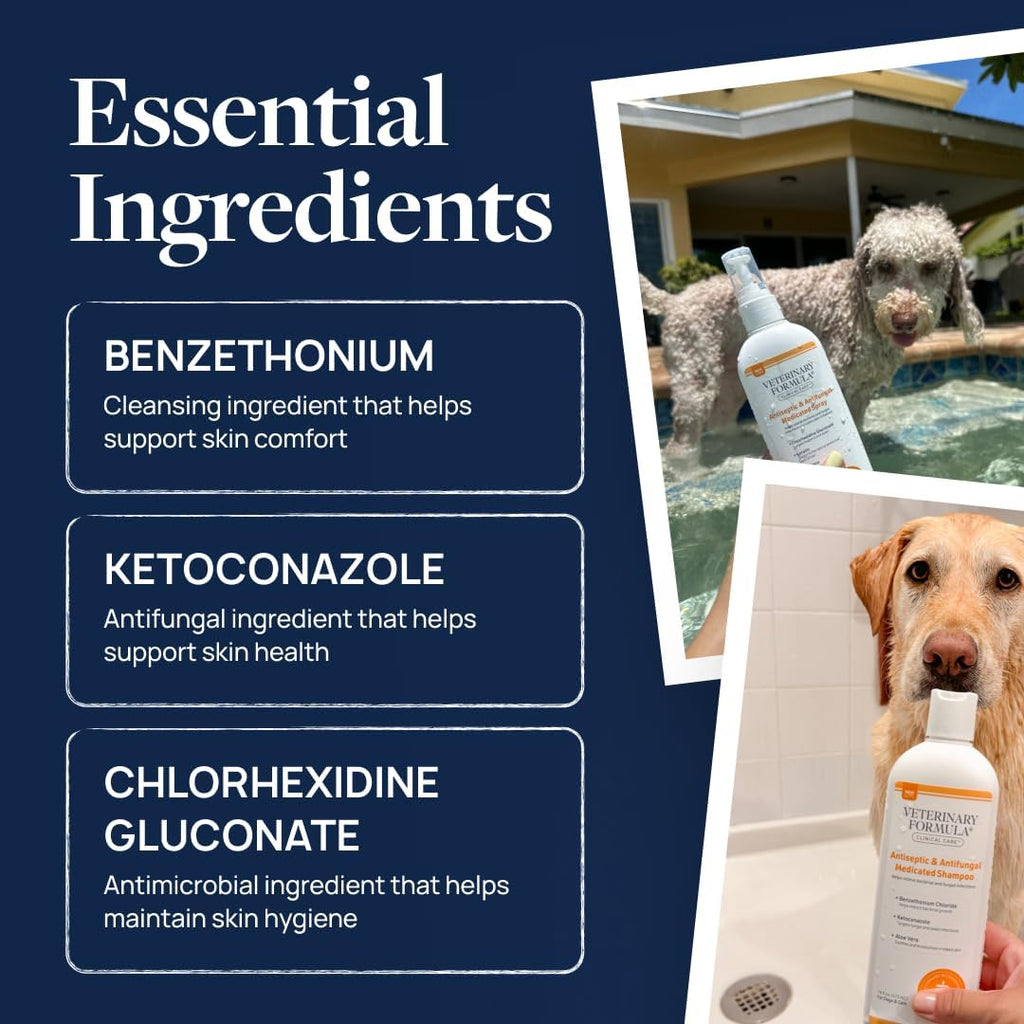 Veterinary Formula Clinical Care Antiseptic & Antifungal Spray, 8 fl oz | Helps Soothe Red, Scaly & Greasy Skin