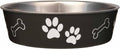 Loving Pets Bella Dog Bowls- Stainless Steel Dog & Cat Bowls - Spill Proof Dog Food Bowl, Cat Bowl, Puppy Essentials & Pet Supplies Great for Home & Travel (Medium 20-35 lbs, Blueberry)