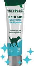 Vet's Best Enzymatic Dog Toothpaste Dental Gel, Vet Formulated 3.5 oz | Dog Teeth Cleaning Toothpaste, Helps Remove Plaque & Tartar, Freshens Dog Breath, Supports Daily Oral Hygiene, Vet Formulated