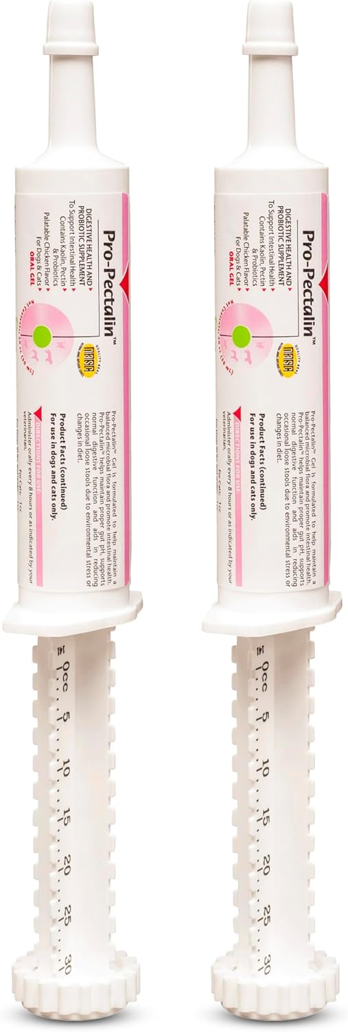 Vetoquinol Pro-Pectalin Oral Paste for Dogs & Cats – Chicken Flavor – Helps Reduce Occasional Loose Stool & Diarrhea, Balance Gut pH, Support Normal Digestion & Intestinal Flora - 30 cc