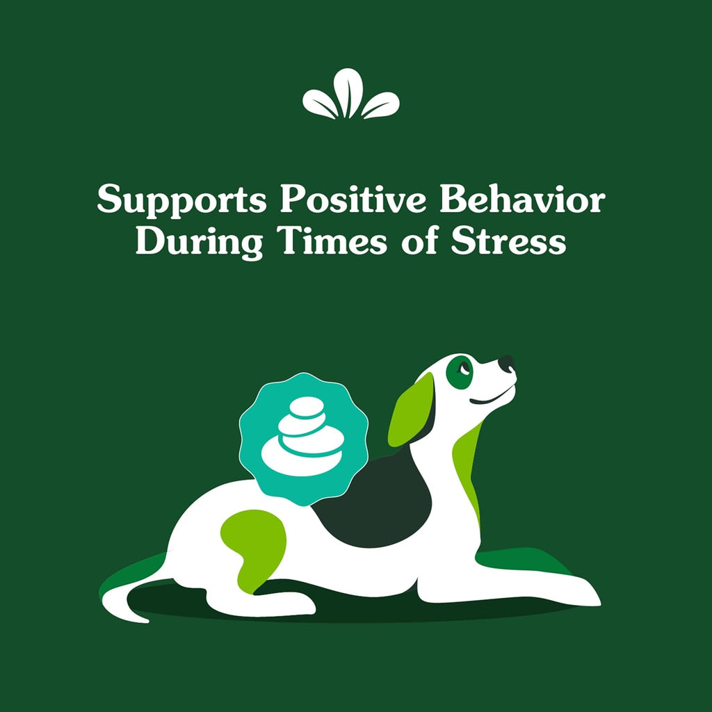Greenies Supplements Calming Chews for Dogs, Chicken Flavor, 40 Count | L-Tryptophan & L-Theanine, supports positive behavior, made in USA, NASC Quality Seal, real chicken, no fillers