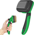 Dipoo Self Cleaning Shedding Brush - Skin Friendly Grooming Tool for Dogs, Cats, and Puppies, Deshedding and Hair Removal for Long and Short Haired Pets, Black | Skin Friendly Grooming Deshedding Tool and Hair Removal for Long and Short Haired Pets