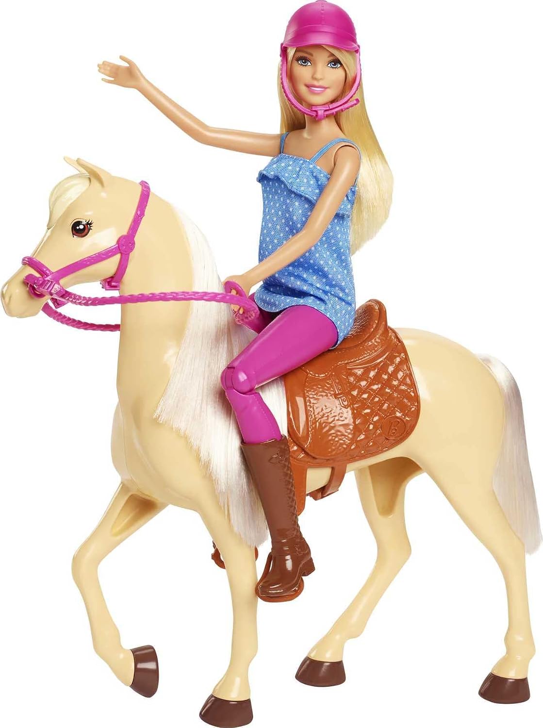 Barbie Playet with Blonde Fashion Doll in Riding Outfit